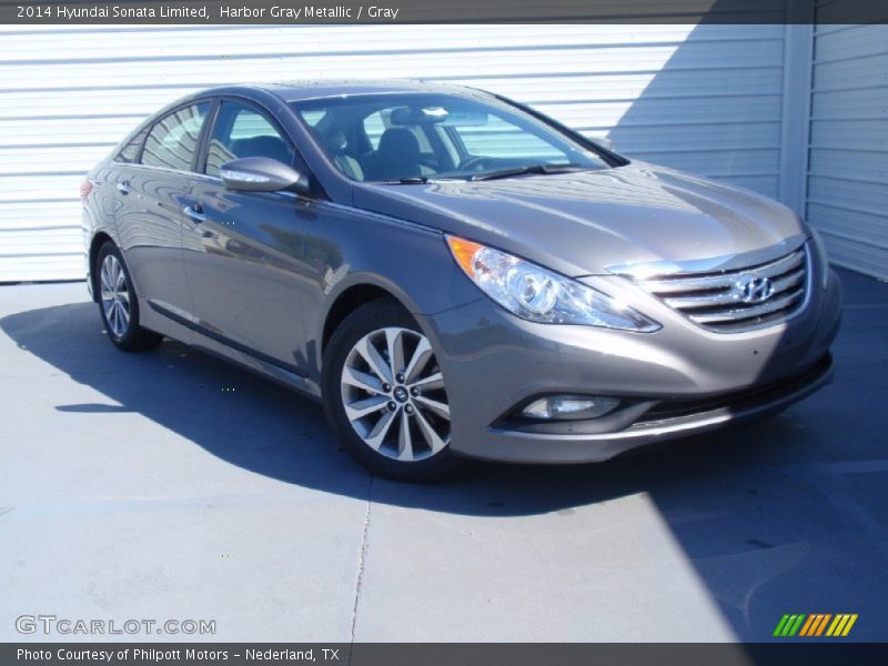 Harbor Gray Metallic / Gray 2014 Hyundai Sonata Limited