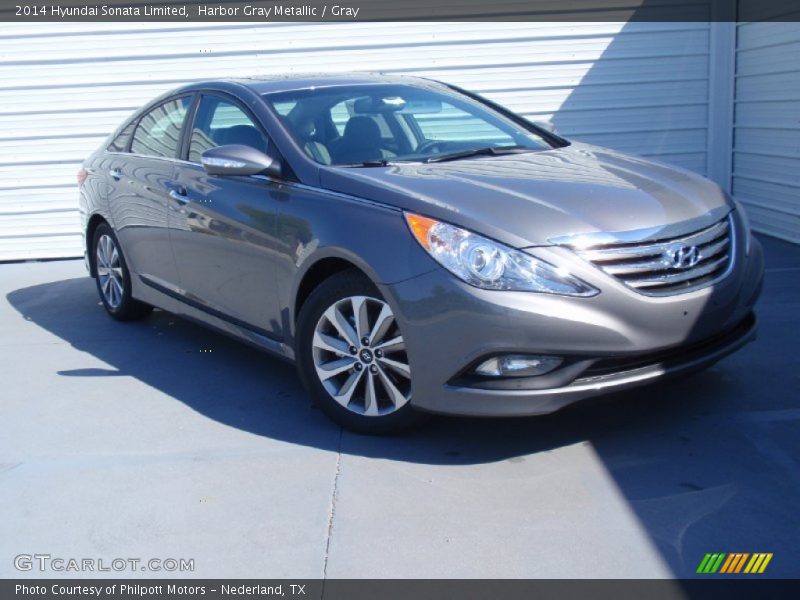 Harbor Gray Metallic / Gray 2014 Hyundai Sonata Limited