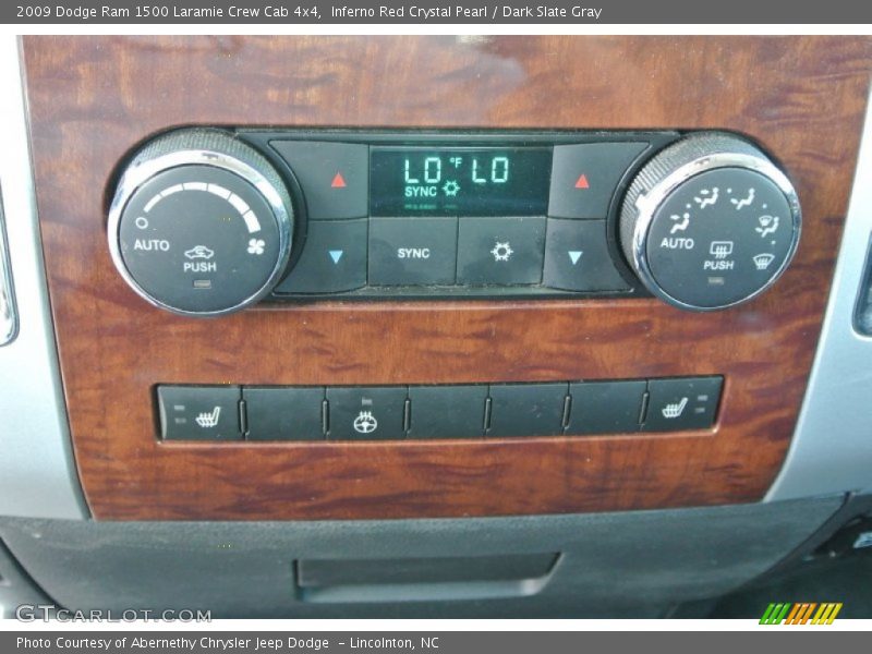 Inferno Red Crystal Pearl / Dark Slate Gray 2009 Dodge Ram 1500 Laramie Crew Cab 4x4