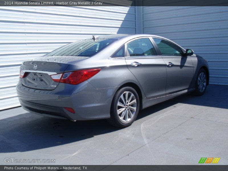 Harbor Gray Metallic / Gray 2014 Hyundai Sonata Limited