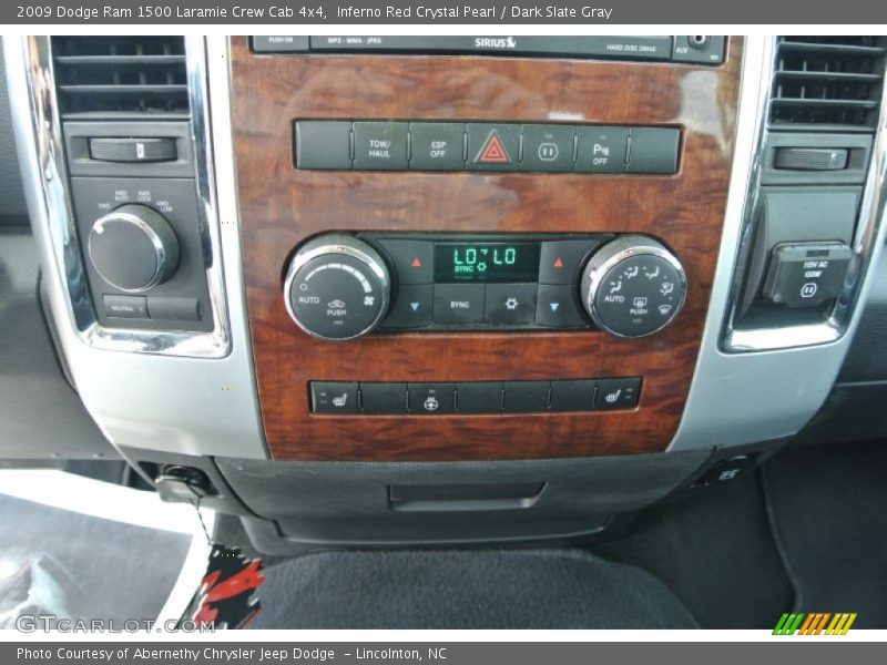 Inferno Red Crystal Pearl / Dark Slate Gray 2009 Dodge Ram 1500 Laramie Crew Cab 4x4