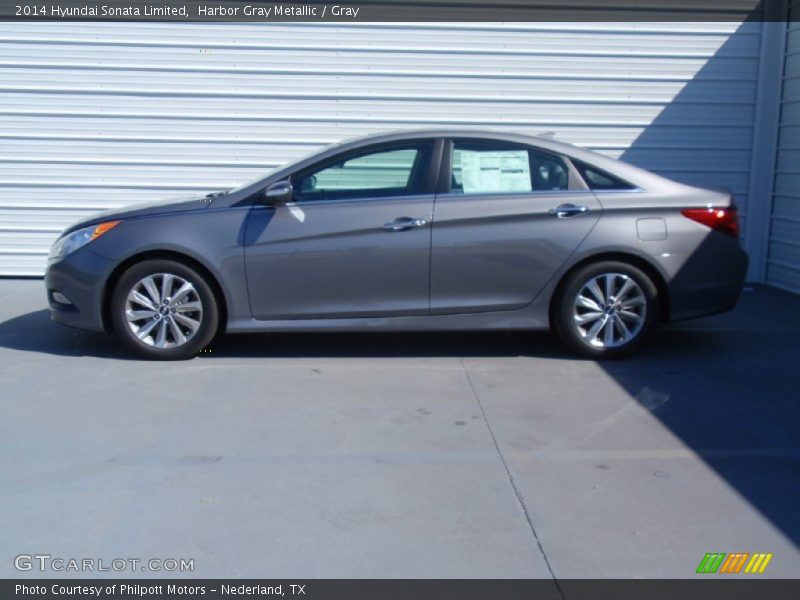 Harbor Gray Metallic / Gray 2014 Hyundai Sonata Limited