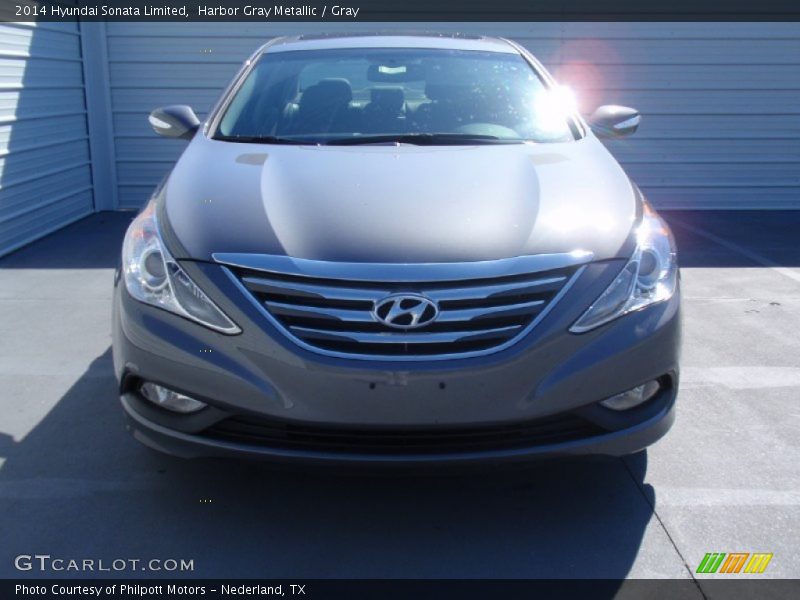 Harbor Gray Metallic / Gray 2014 Hyundai Sonata Limited