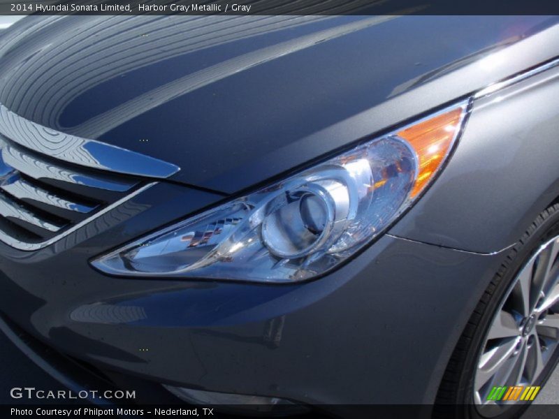 Harbor Gray Metallic / Gray 2014 Hyundai Sonata Limited