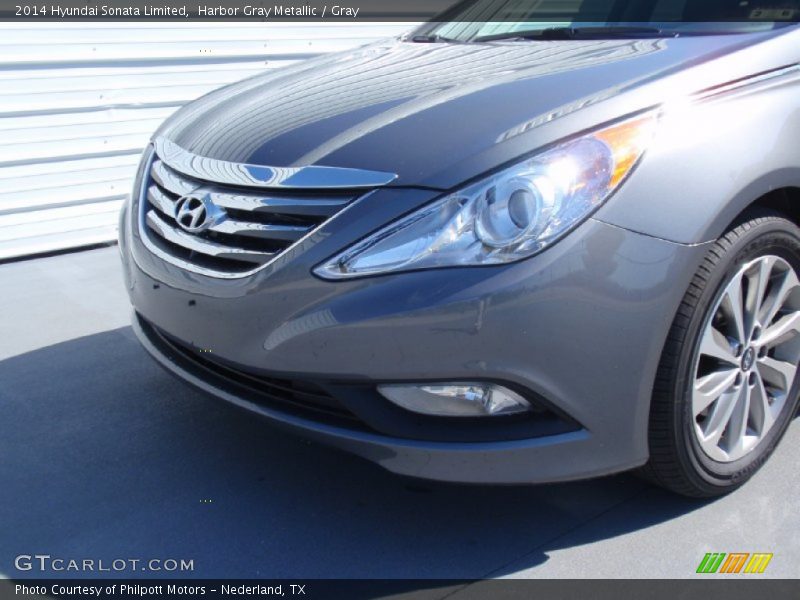 Harbor Gray Metallic / Gray 2014 Hyundai Sonata Limited