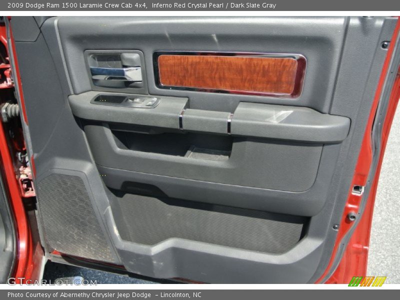 Inferno Red Crystal Pearl / Dark Slate Gray 2009 Dodge Ram 1500 Laramie Crew Cab 4x4