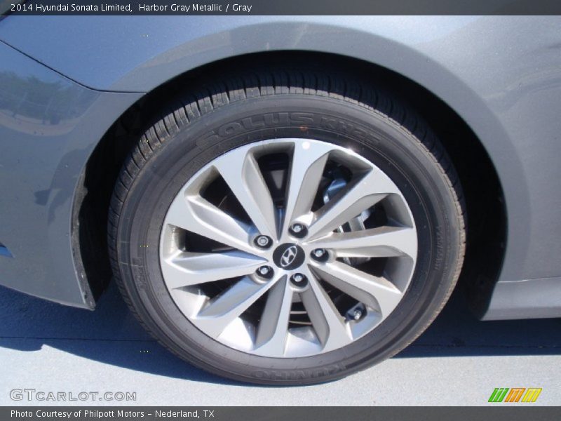 Harbor Gray Metallic / Gray 2014 Hyundai Sonata Limited