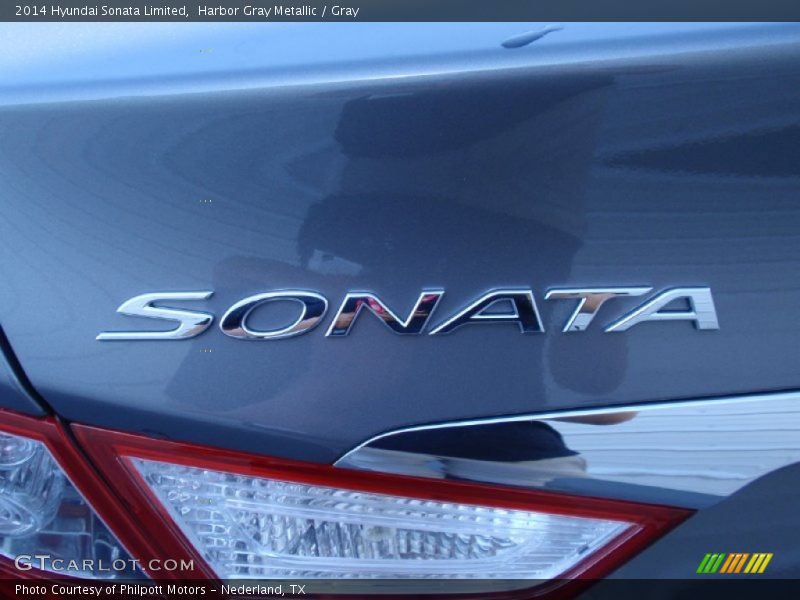 Harbor Gray Metallic / Gray 2014 Hyundai Sonata Limited
