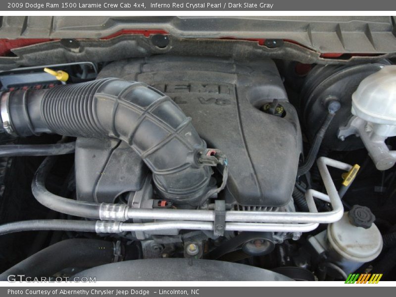 Inferno Red Crystal Pearl / Dark Slate Gray 2009 Dodge Ram 1500 Laramie Crew Cab 4x4