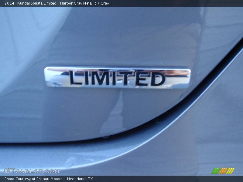 Harbor Gray Metallic / Gray 2014 Hyundai Sonata Limited