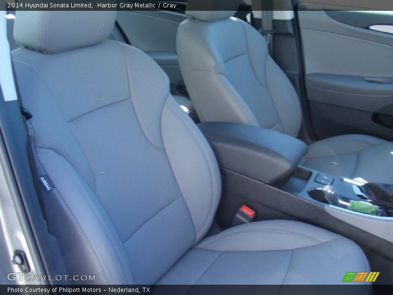 Harbor Gray Metallic / Gray 2014 Hyundai Sonata Limited
