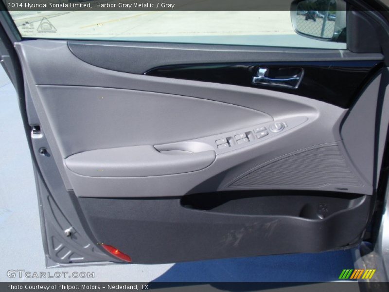 Harbor Gray Metallic / Gray 2014 Hyundai Sonata Limited