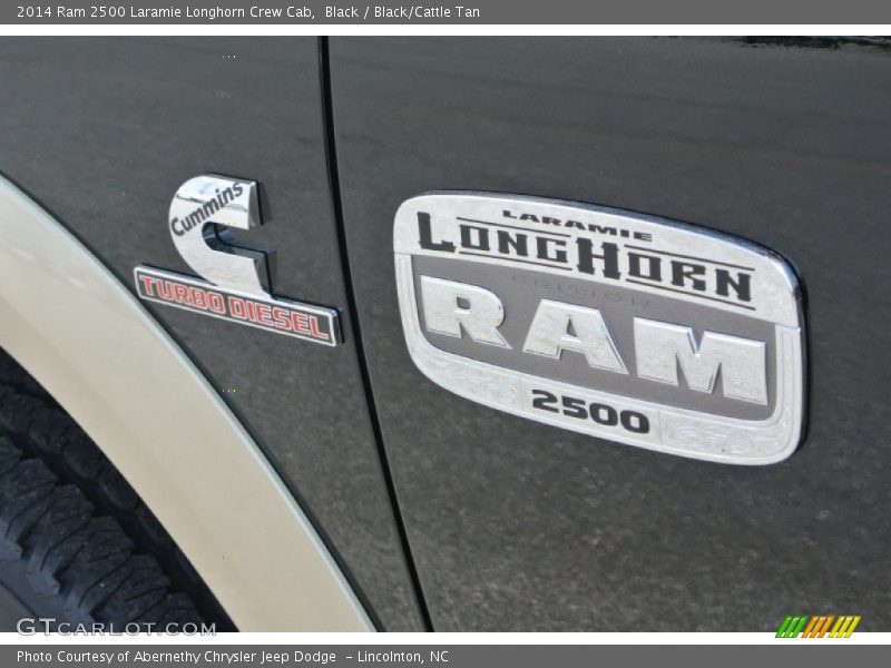 Black / Black/Cattle Tan 2014 Ram 2500 Laramie Longhorn Crew Cab