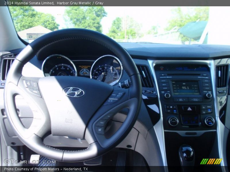 Harbor Gray Metallic / Gray 2014 Hyundai Sonata Limited