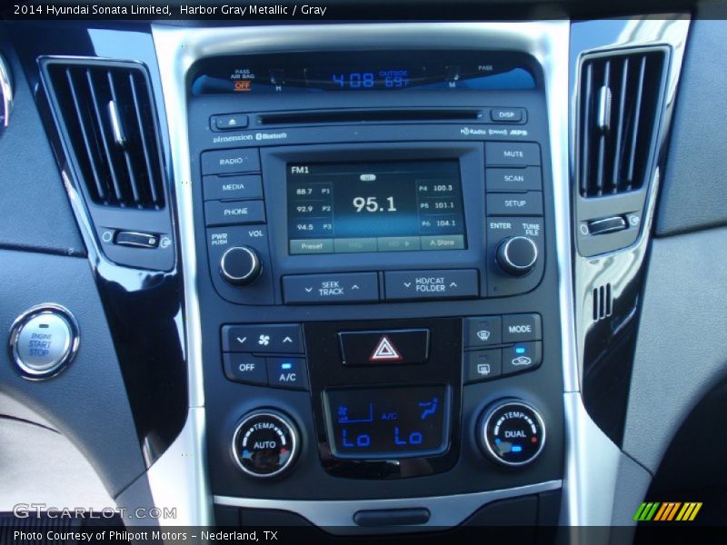 Harbor Gray Metallic / Gray 2014 Hyundai Sonata Limited