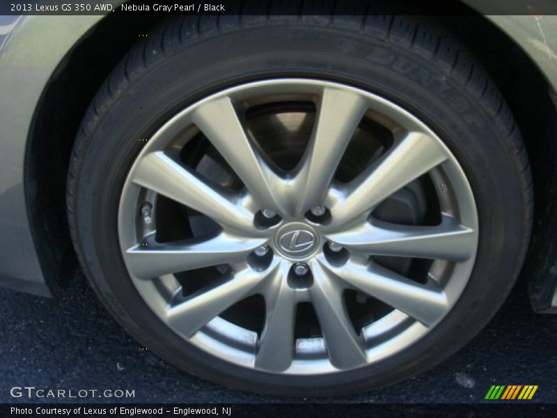Nebula Gray Pearl / Black 2013 Lexus GS 350 AWD