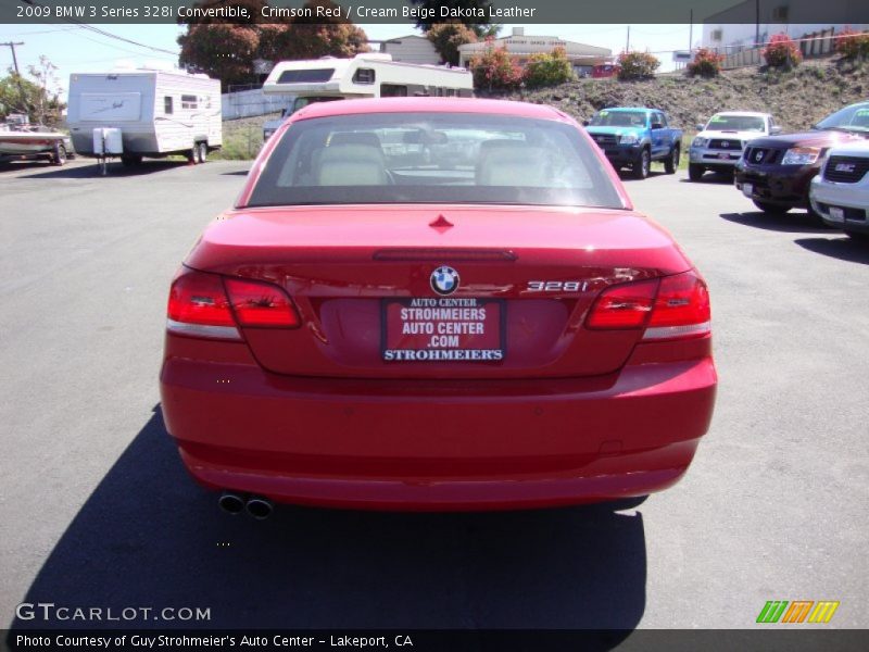 Crimson Red / Cream Beige Dakota Leather 2009 BMW 3 Series 328i Convertible