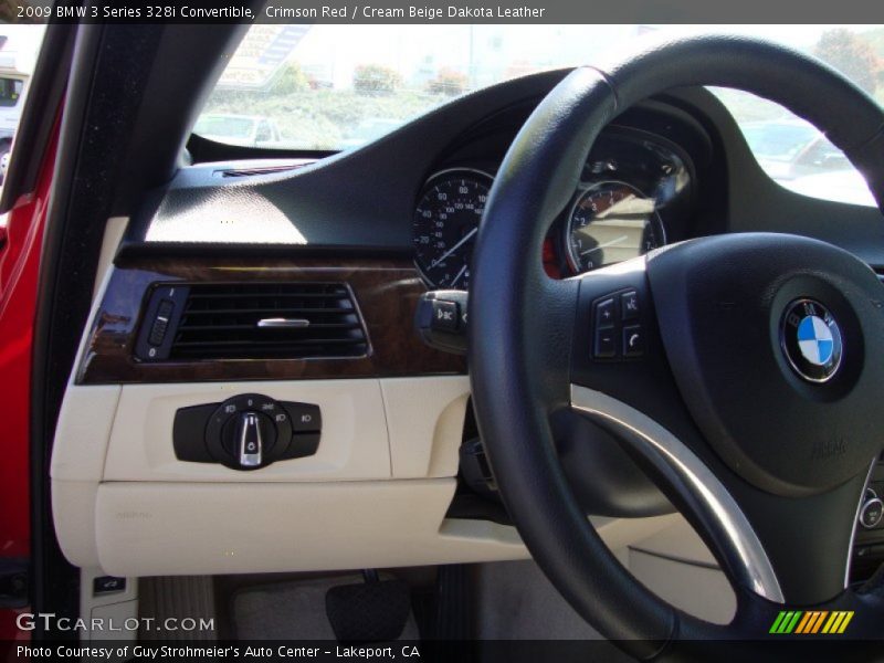 Crimson Red / Cream Beige Dakota Leather 2009 BMW 3 Series 328i Convertible