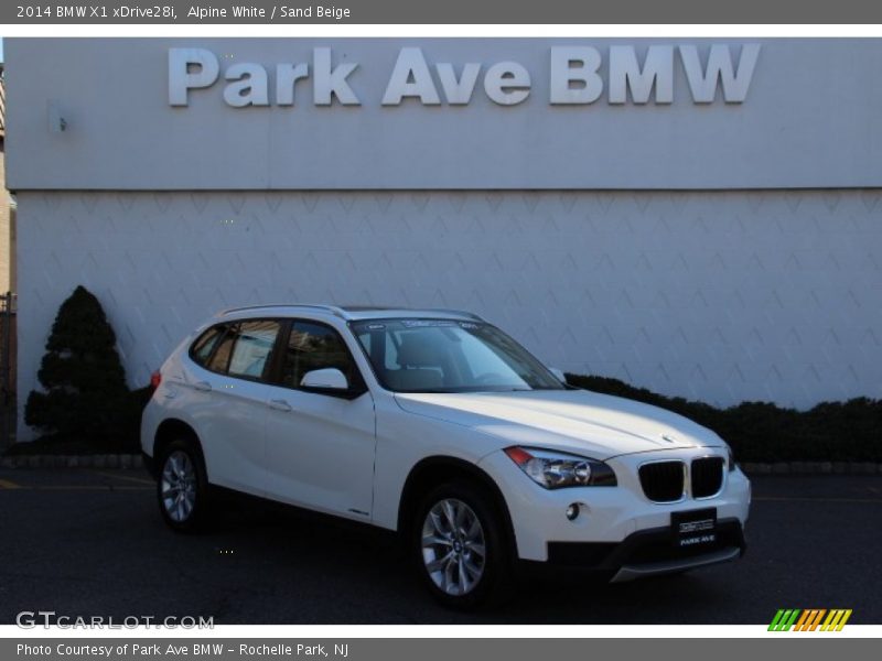 Alpine White / Sand Beige 2014 BMW X1 xDrive28i
