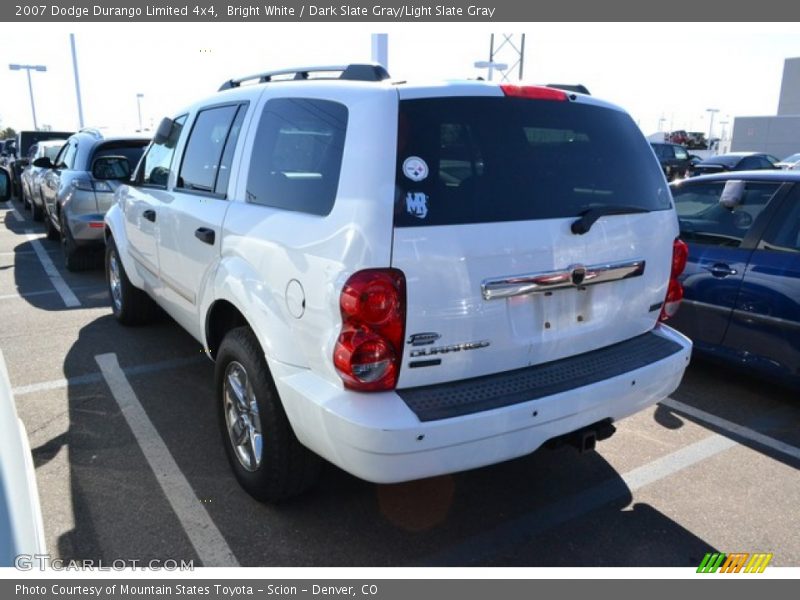 Bright White / Dark Slate Gray/Light Slate Gray 2007 Dodge Durango Limited 4x4