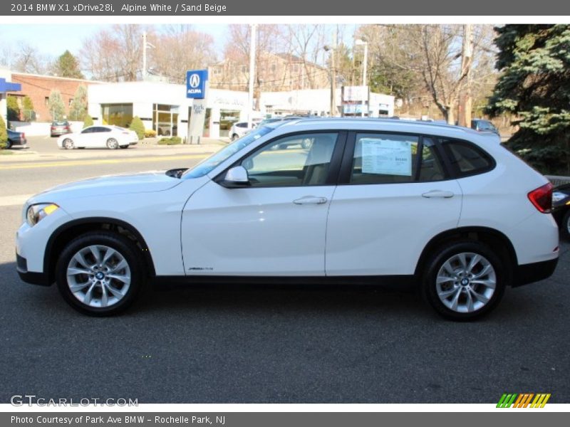 Alpine White / Sand Beige 2014 BMW X1 xDrive28i