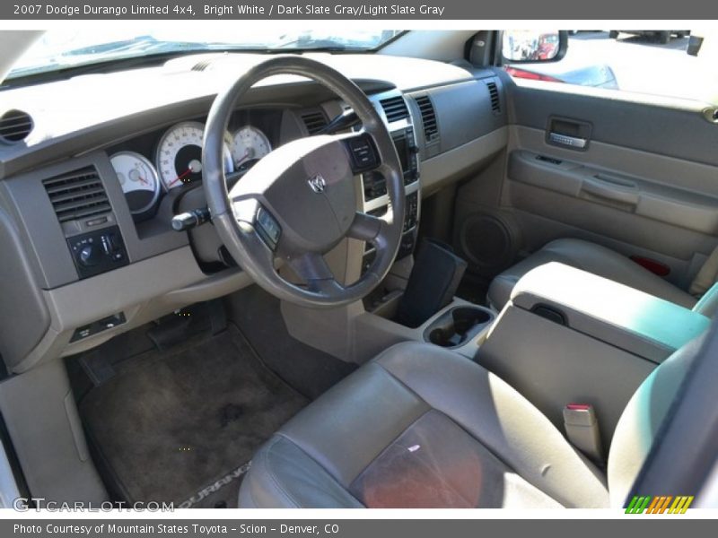 Bright White / Dark Slate Gray/Light Slate Gray 2007 Dodge Durango Limited 4x4