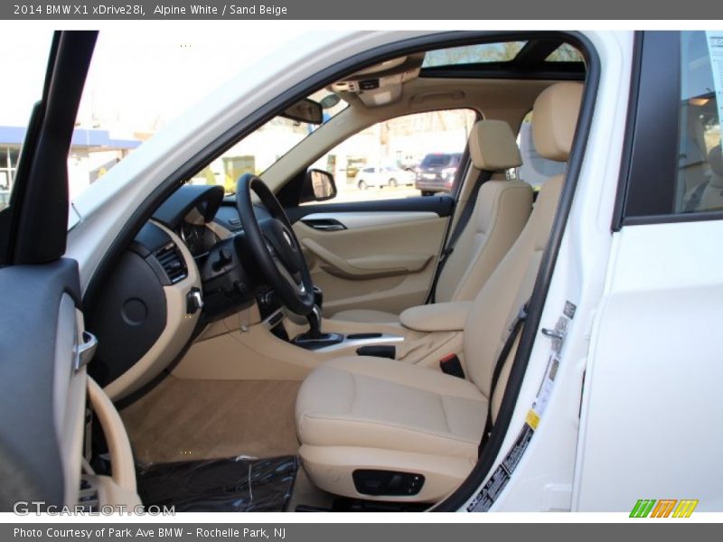Alpine White / Sand Beige 2014 BMW X1 xDrive28i