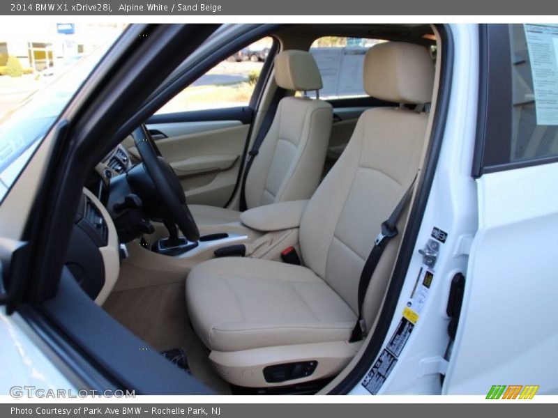 Alpine White / Sand Beige 2014 BMW X1 xDrive28i