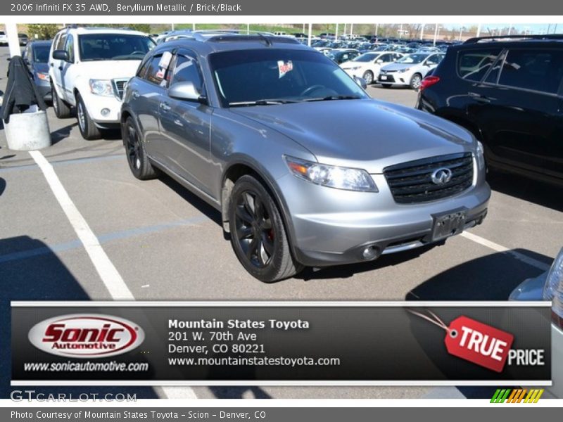 Beryllium Metallic / Brick/Black 2006 Infiniti FX 35 AWD