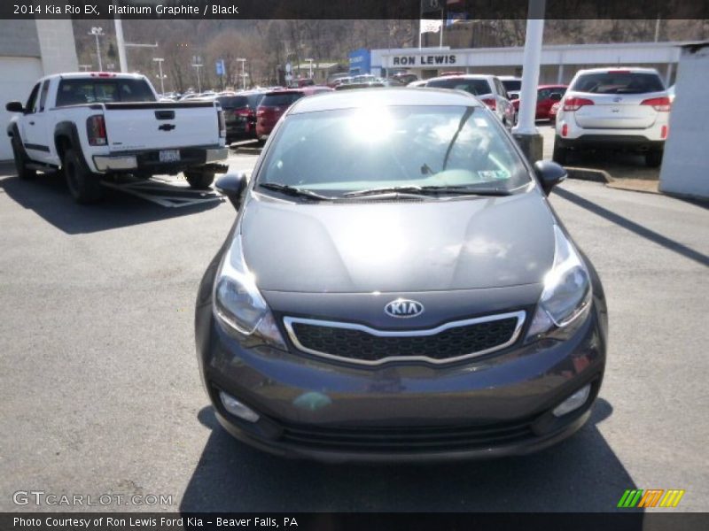 Platinum Graphite / Black 2014 Kia Rio EX