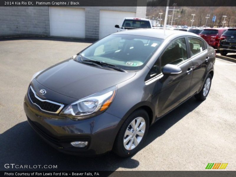 Platinum Graphite / Black 2014 Kia Rio EX