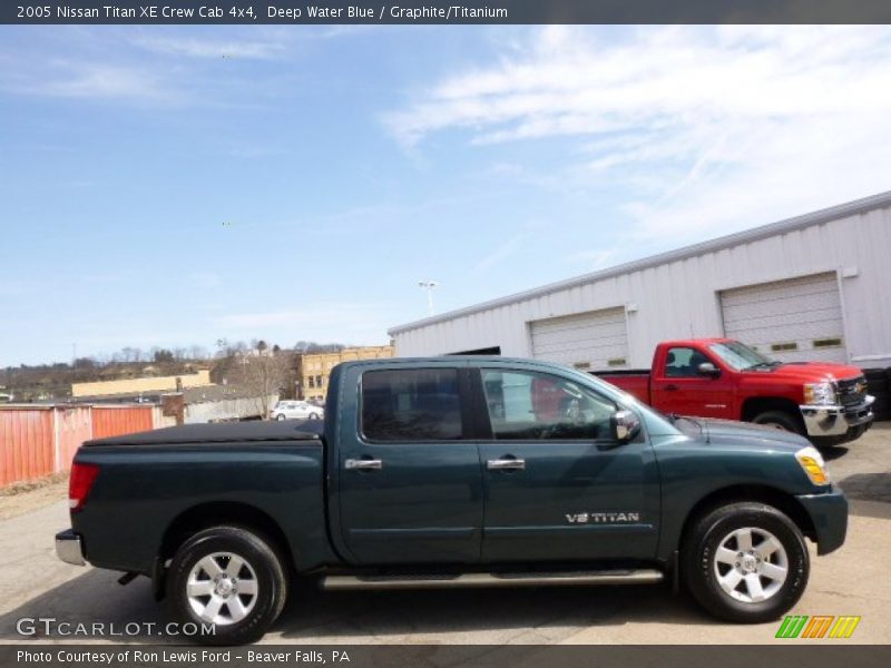 Deep Water Blue / Graphite/Titanium 2005 Nissan Titan XE Crew Cab 4x4