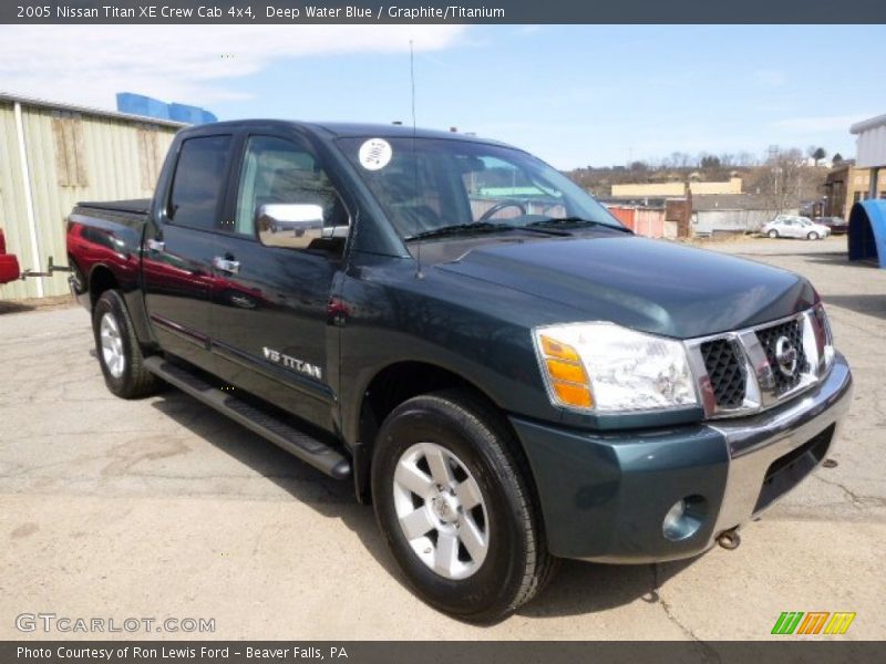 Deep Water Blue / Graphite/Titanium 2005 Nissan Titan XE Crew Cab 4x4
