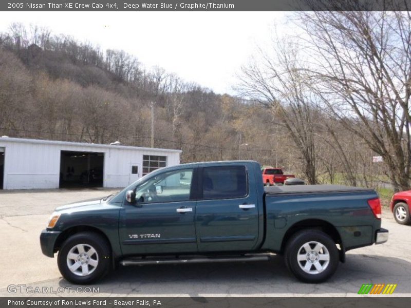Deep Water Blue / Graphite/Titanium 2005 Nissan Titan XE Crew Cab 4x4