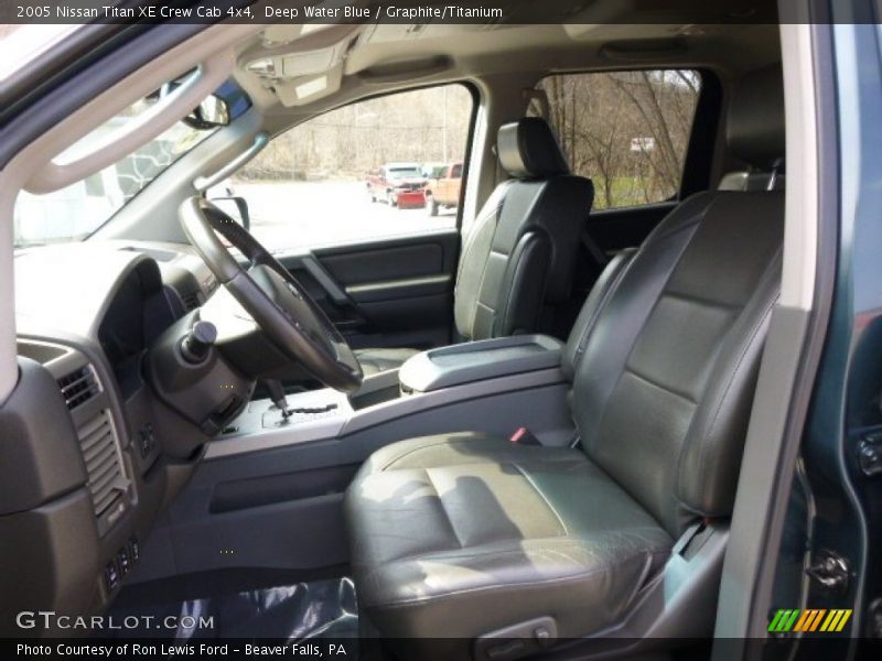 Deep Water Blue / Graphite/Titanium 2005 Nissan Titan XE Crew Cab 4x4