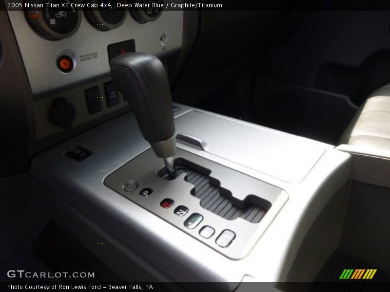 Deep Water Blue / Graphite/Titanium 2005 Nissan Titan XE Crew Cab 4x4