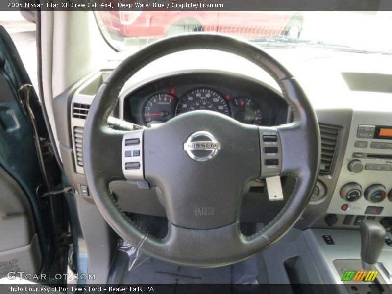 Deep Water Blue / Graphite/Titanium 2005 Nissan Titan XE Crew Cab 4x4