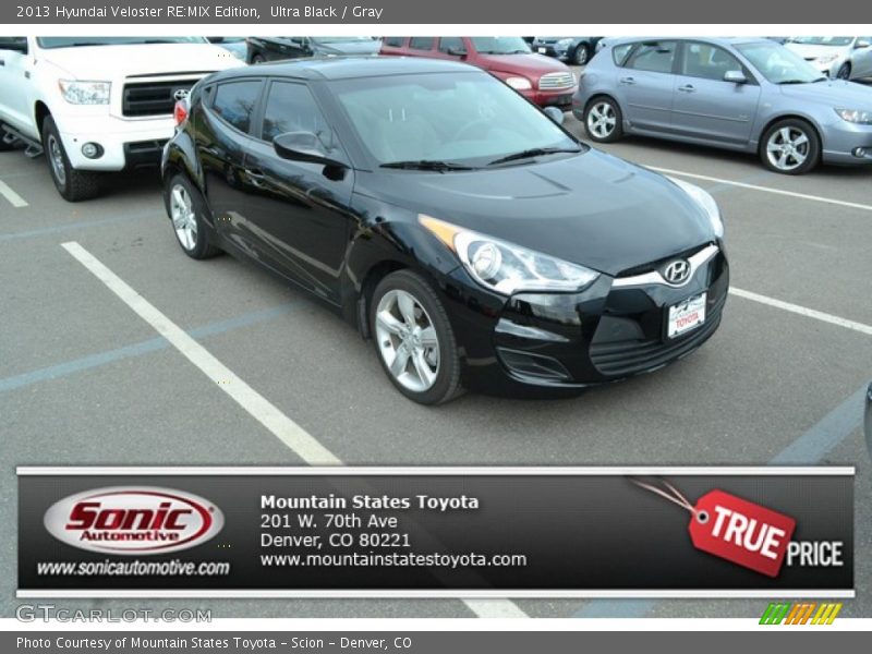 Ultra Black / Gray 2013 Hyundai Veloster RE:MIX Edition