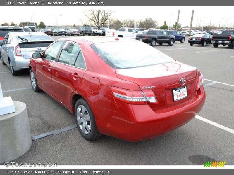 Barcelona Red Metallic / Ash Gray 2010 Toyota Camry LE