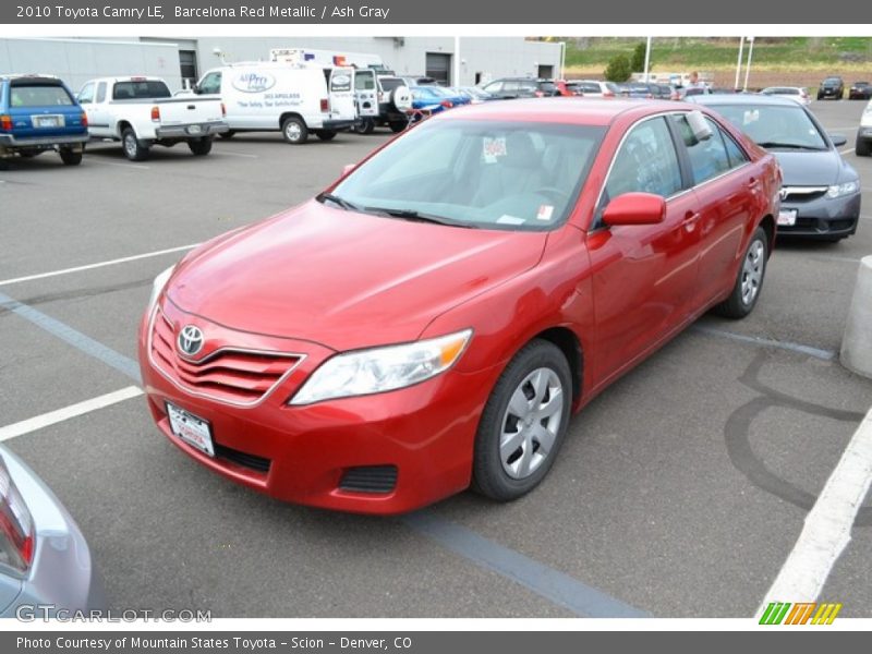 Barcelona Red Metallic / Ash Gray 2010 Toyota Camry LE