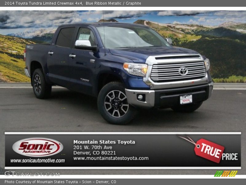 Blue Ribbon Metallic / Graphite 2014 Toyota Tundra Limited Crewmax 4x4