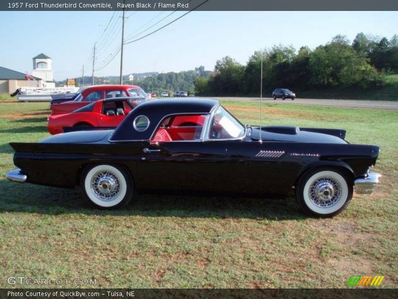 Raven Black / Flame Red 1957 Ford Thunderbird Convertible