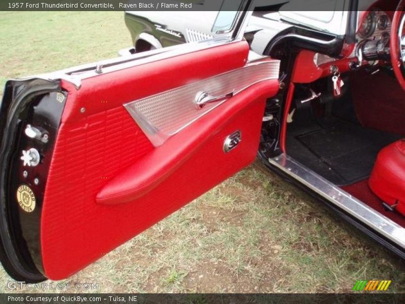 Raven Black / Flame Red 1957 Ford Thunderbird Convertible