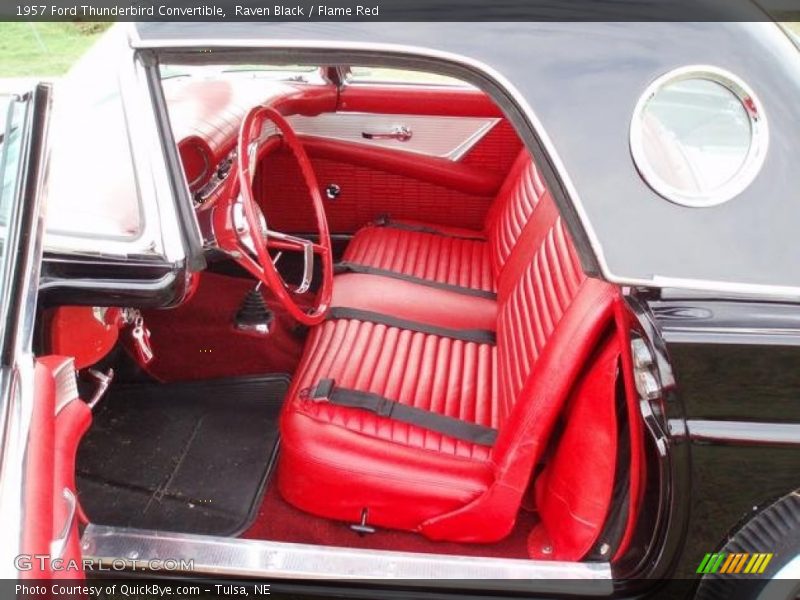  1957 Thunderbird Convertible Flame Red Interior