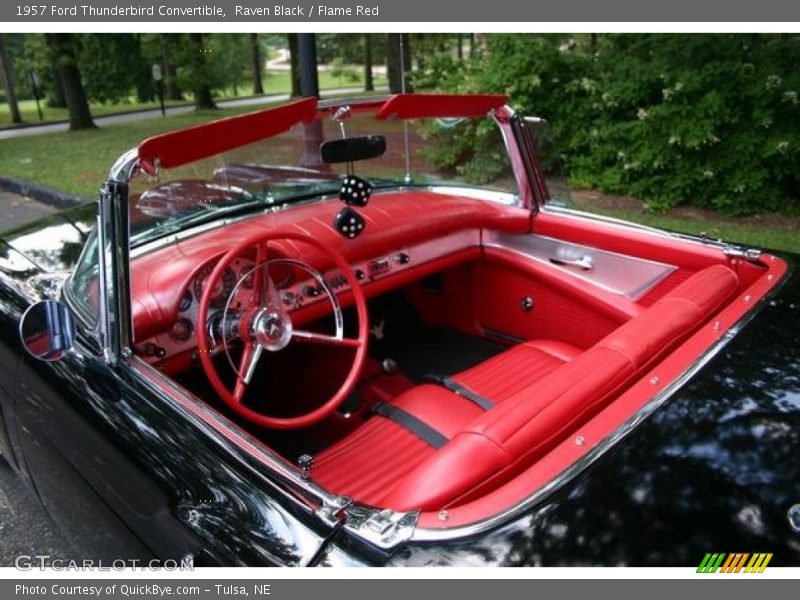 Raven Black / Flame Red 1957 Ford Thunderbird Convertible