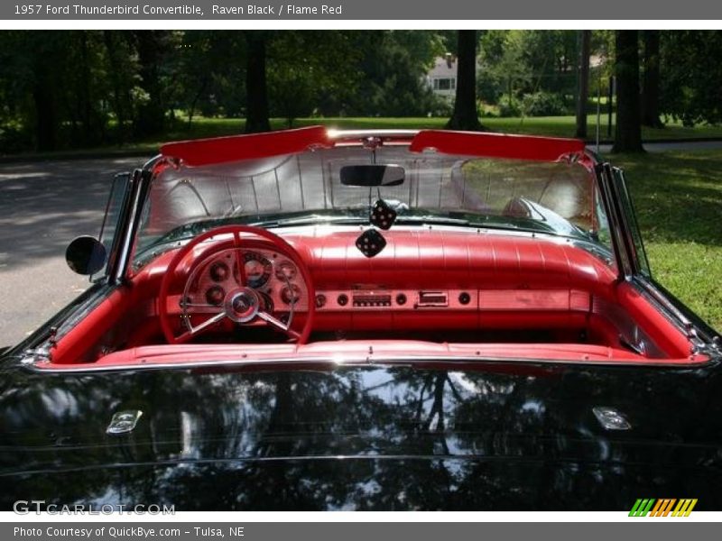 Raven Black / Flame Red 1957 Ford Thunderbird Convertible