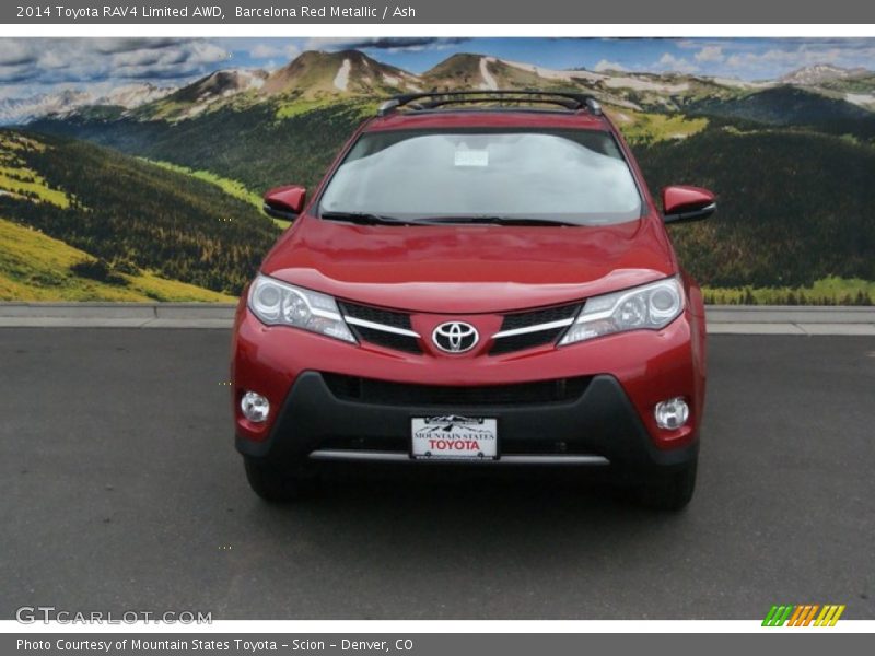 Barcelona Red Metallic / Ash 2014 Toyota RAV4 Limited AWD