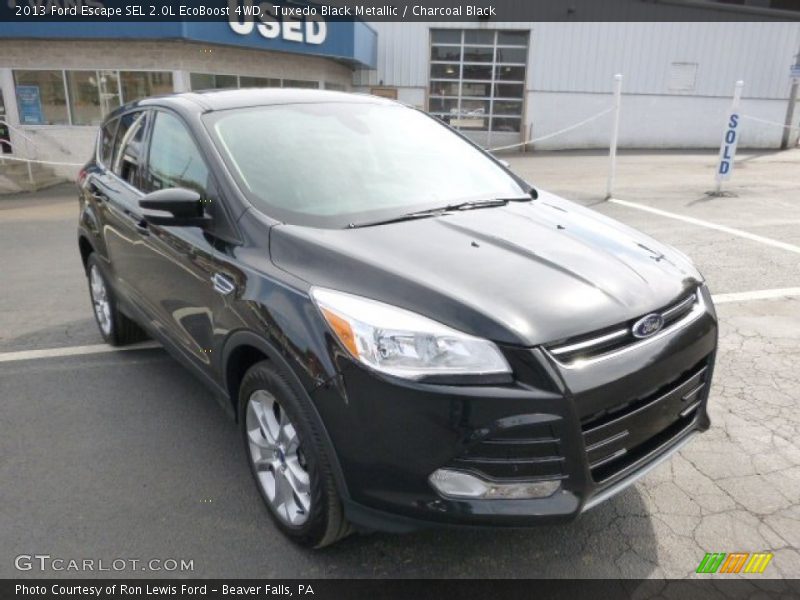 Tuxedo Black Metallic / Charcoal Black 2013 Ford Escape SEL 2.0L EcoBoost 4WD