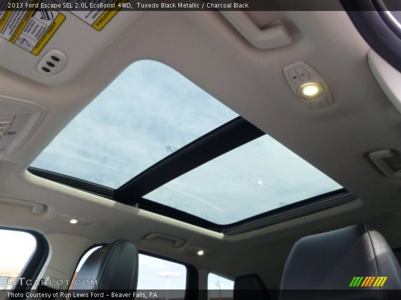 Tuxedo Black Metallic / Charcoal Black 2013 Ford Escape SEL 2.0L EcoBoost 4WD