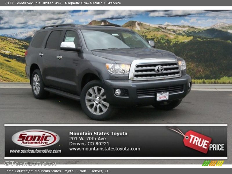 Magnetic Gray Metallic / Graphite 2014 Toyota Sequoia Limited 4x4